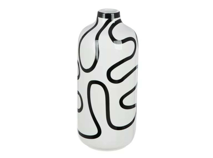 Vase bouteille aux lignes incurvées
