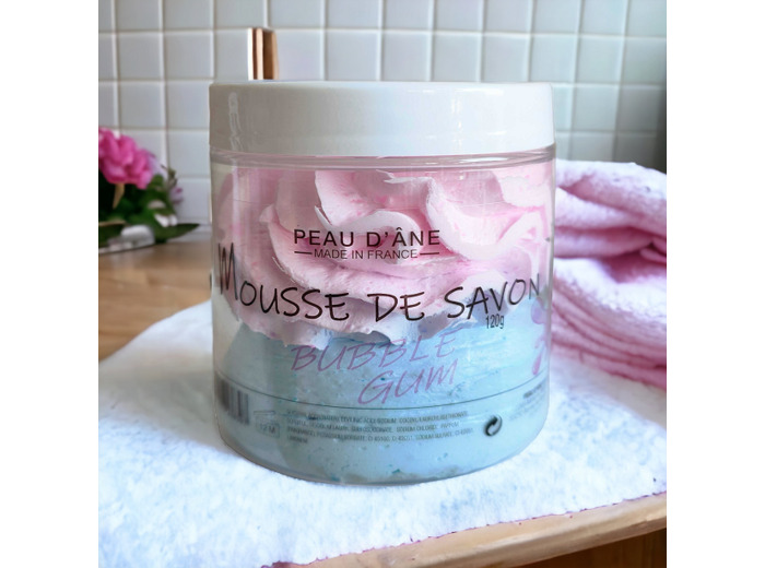 Mousse de savon à la saveur de chewing-gum Peau d'Âne