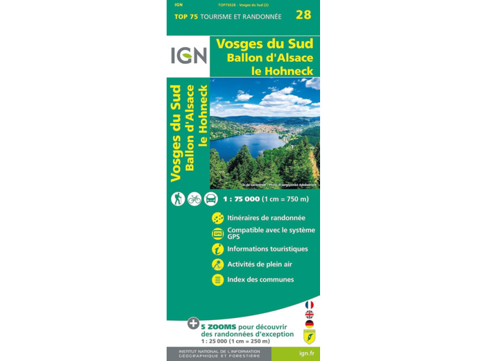 TOP75028 VOSGES DU SUD BALLON D ALSACE LE HOHNECK