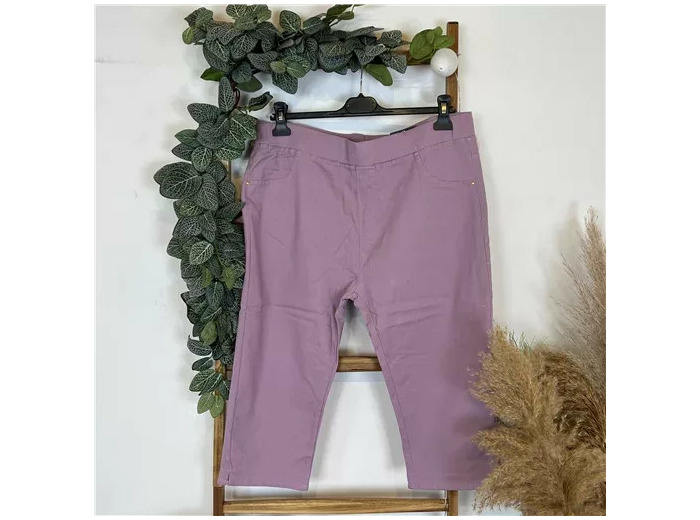 T618- Tregging Court taille haute (T42-T52) (lilas)