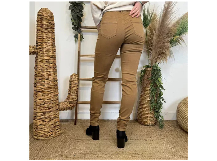 O563- Jean Slim Voggo T36-T44 (camel)