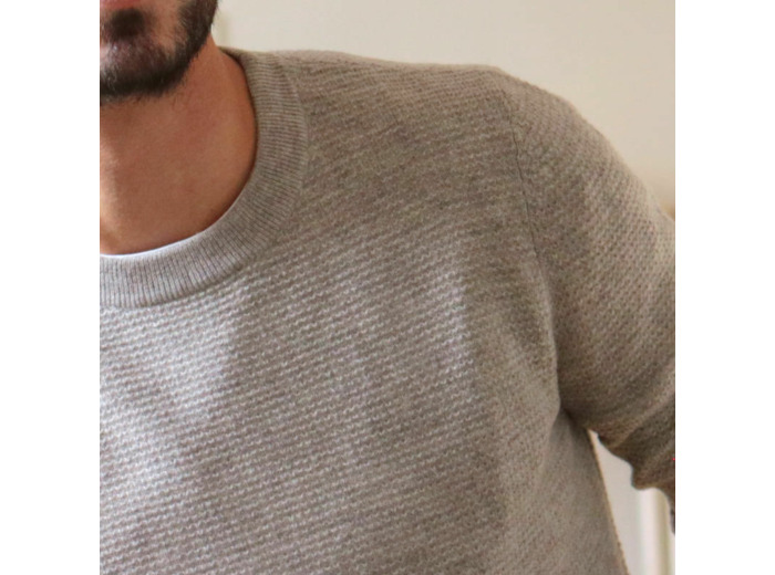 Le Pull Cannelé - Mérinos Cachemire - Moka