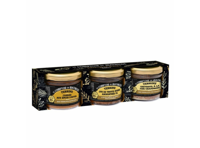 Coffret 3 Terrines Festives 3x90g