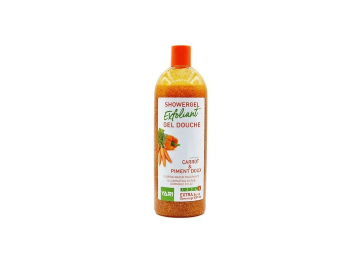 Gel Douche Exfoliant - Carotte et piment doux - 1L