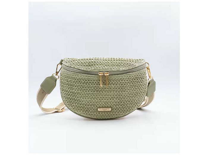 P437- Banane Paille Flora & Co (vert céladon)