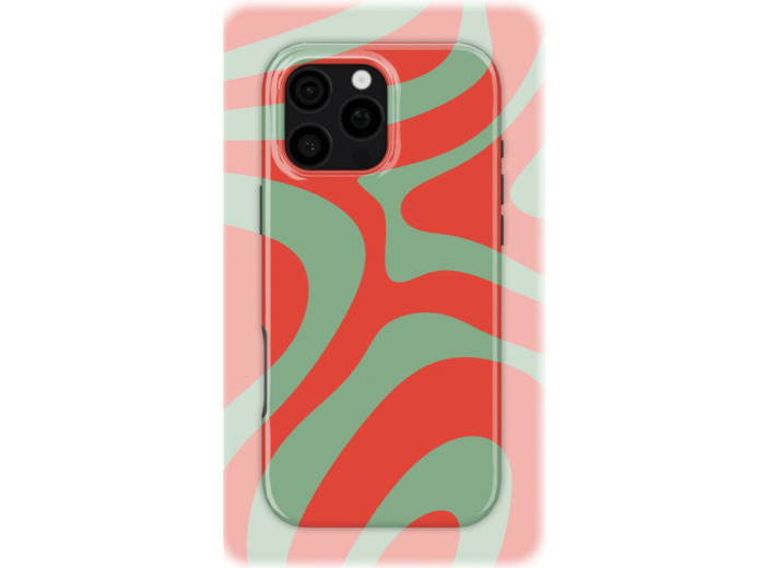 Crimson Oasis | Coque de téléphone 3D 2en1 Ultra-résistante