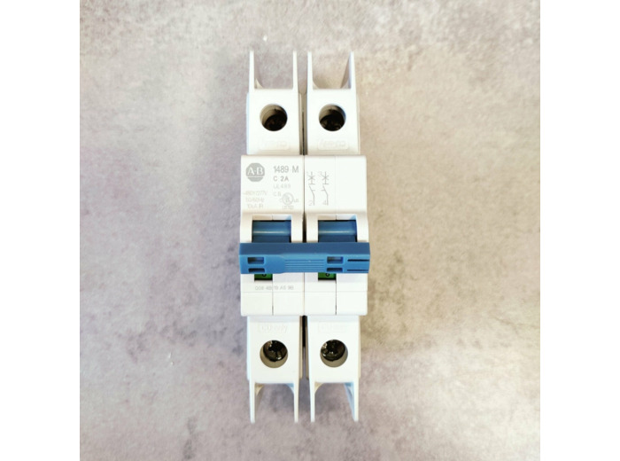 Allen Bradley - Disjoncteur 1489-M2C020 SER.D, 2 POLE, C CURVE, 2A