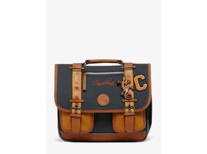 Caméléon - Cartable Mustard Badges 38cm