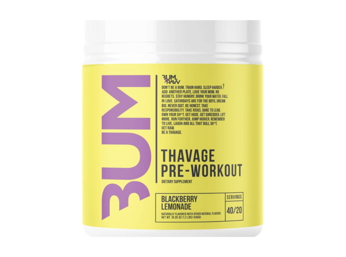 RAW NUTRITION BUM THAVAGE PRE-WORKOUT 520G