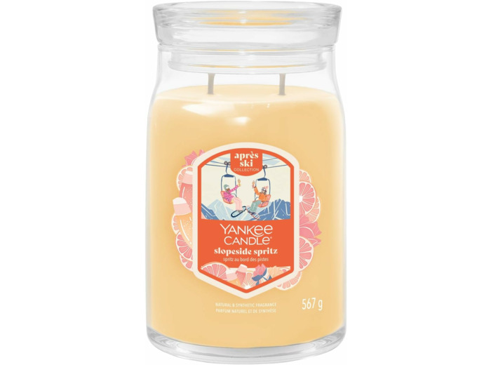 Yankee Candle grande jarre spritz au bord des pistes – Collection d'hiver 2025 – Apres Ski – Durée de combustion jusqu'à 90 heures