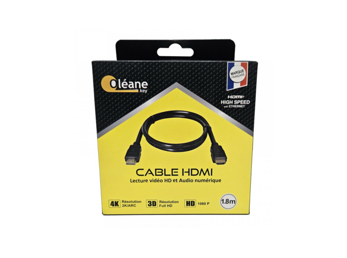 Câble HDMI 1.4 mâle/mâle