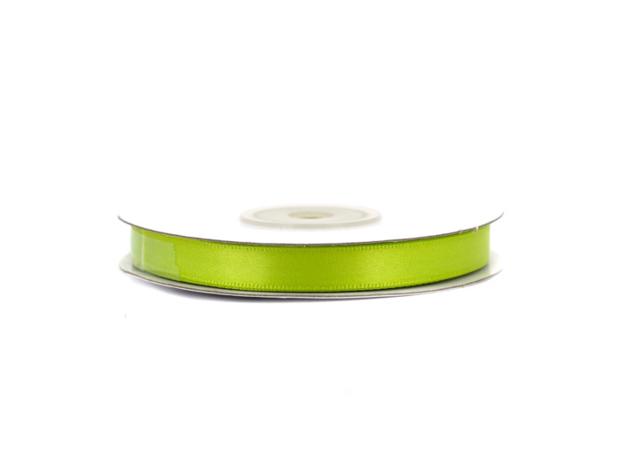 Ruban satin double face 10 mm de large 20 metres de long Vert