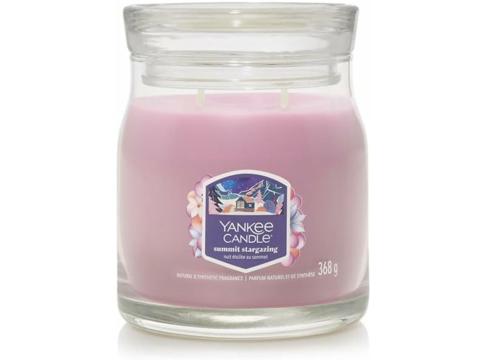 Yankee Candle, moyenne jarre  signature nuit étoilée au sommet
