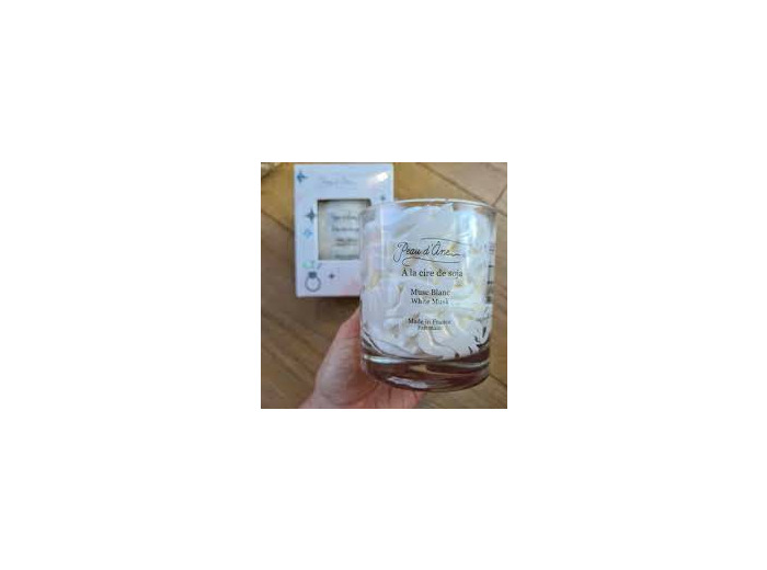 Bougie bijou - Boucles d'oreilles - Chantilly MUSC BLANC