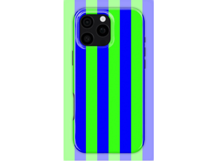 Neon Green Stripes Case | Coque de téléphone 3D 2en1 Ultra-résistante