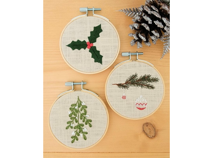 Kit de broderie "Mes décos de Noël"