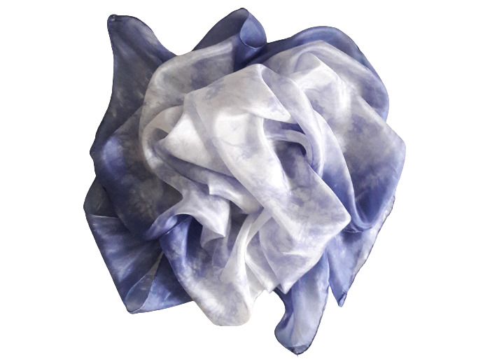 Grand carré de soie - Lilas