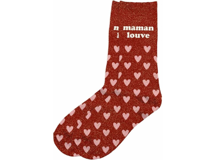 Chaussettes à paillettes Maman louve