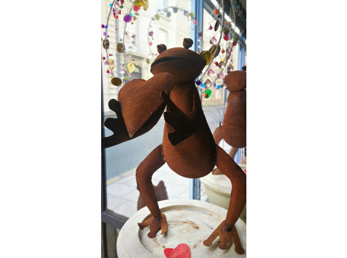Grenouille Debout Avec Un Coeur