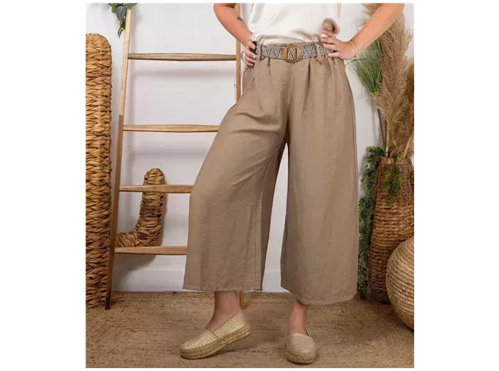 L781- Coupe 7/8ème Flare (Tu)  🇮🇹 (taupe)