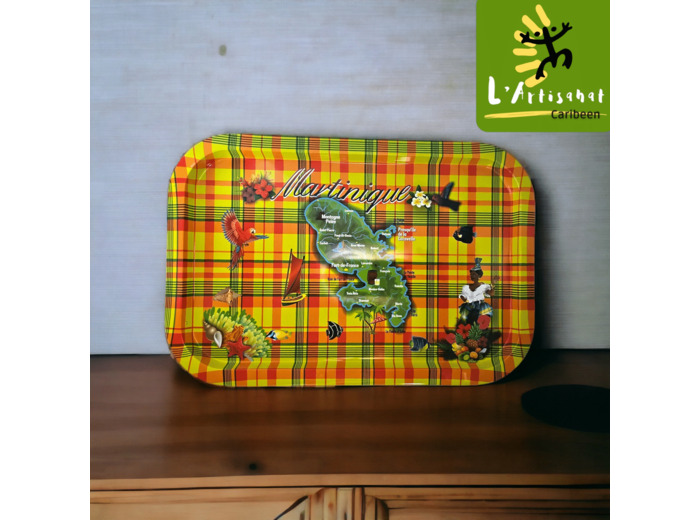 PLATEAU METAL MADRAS MARTINIQUE