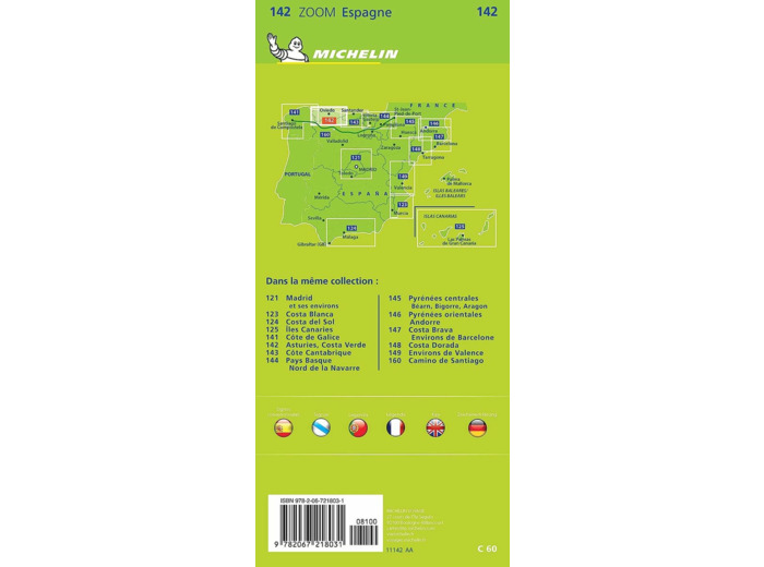 CARTE ZOOM ASTURIES, COSTA VERDE