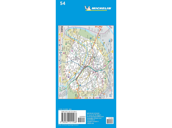 PLANS DE VILLE MICHELIN FRANCE - PLAN PARIS