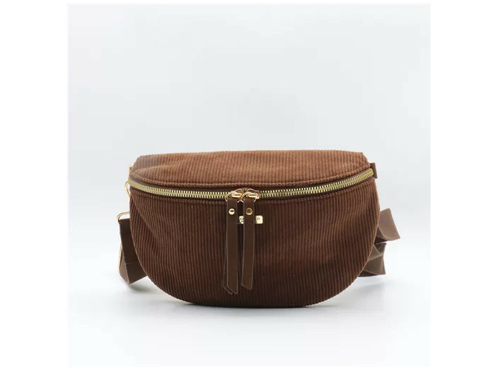 P391- Banane velours Flora & Co (marron)