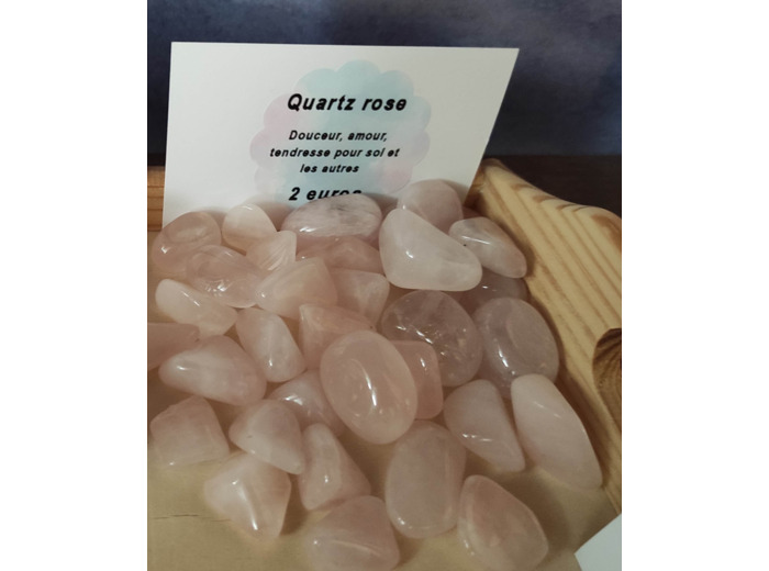 Pierre roulée quartz rose