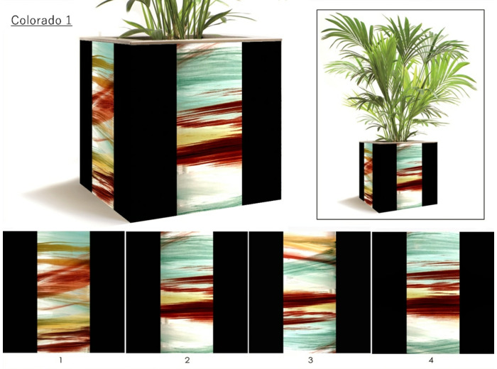 BAC COLORADO 1 BORDE NOIR - 30cm x 30cm x 30cm - 4kg