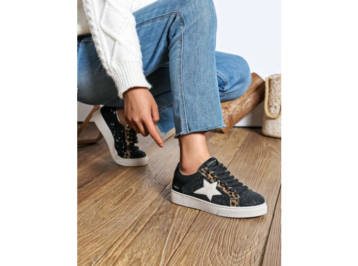 Baskets femme leopard - Lina - Findlay