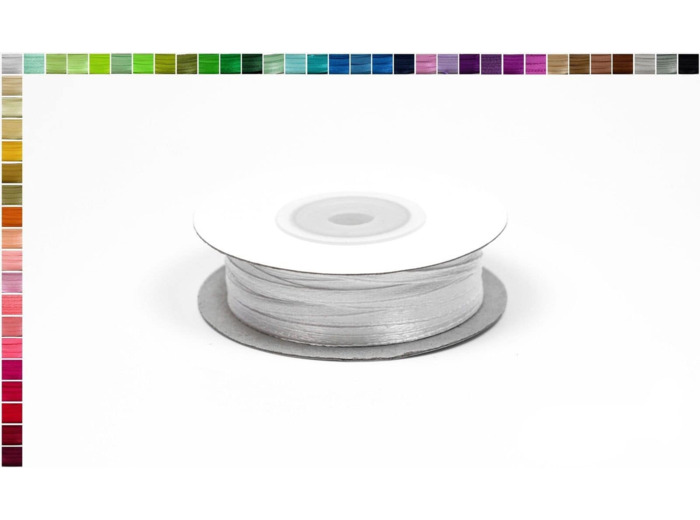 Ruban satin blanc 029 largeur 3 mm
