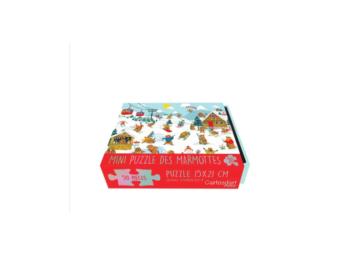 Puzzle Mini Cartesdart Marmottes
