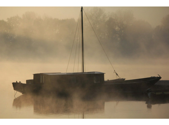 Tirage A3Avec Passe Partout (Brume Sur La Loire)