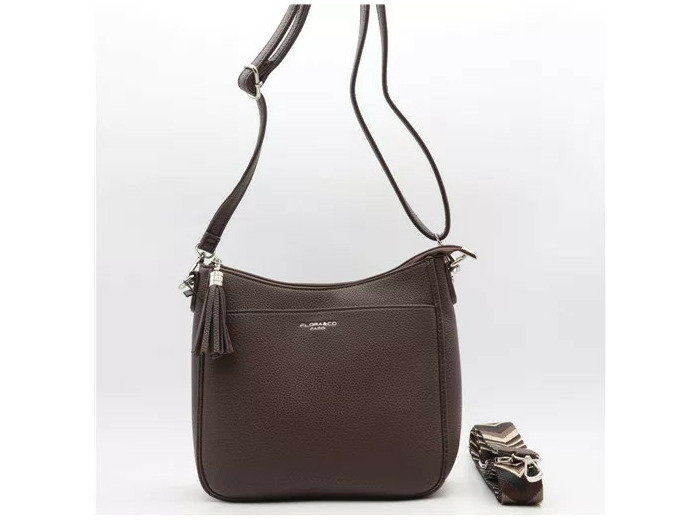 P410- Sac porté travers Flora & Co (marron)