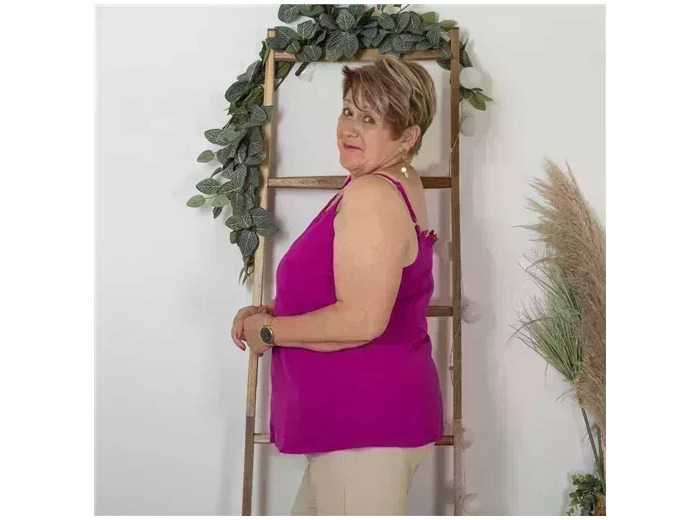 Z137- Débardeur Christy (T44-T52) (fuchsia)