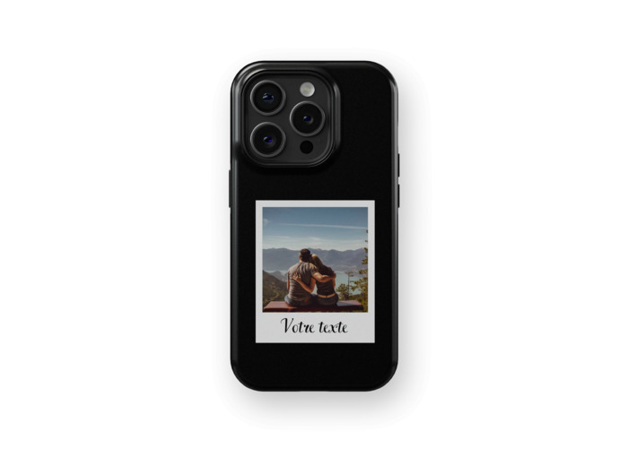 Polaroid Moments - Black | Coque de téléphone 3D 2en1 Ultra-résistante