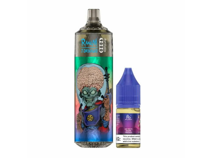 Puff 9k RandM Tornado rechargeable - Cherry Cola