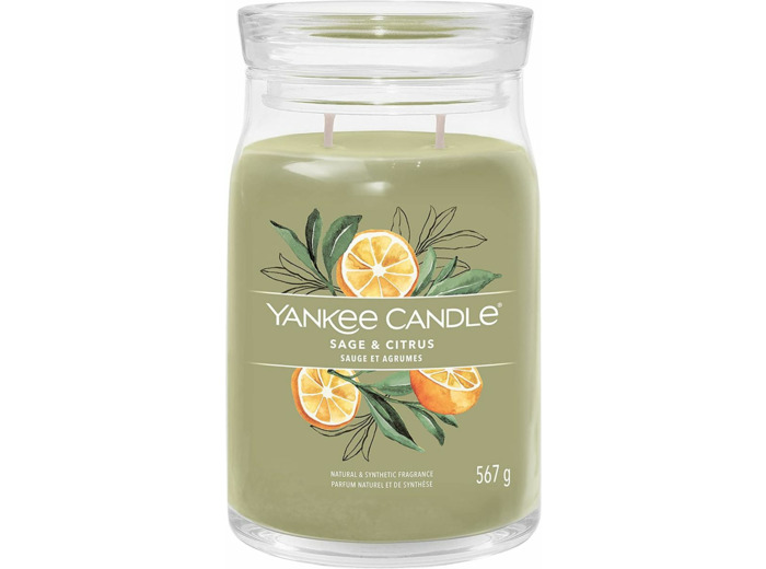 Yankee Candle Grande jarre - SAUGE ET AGRUMES