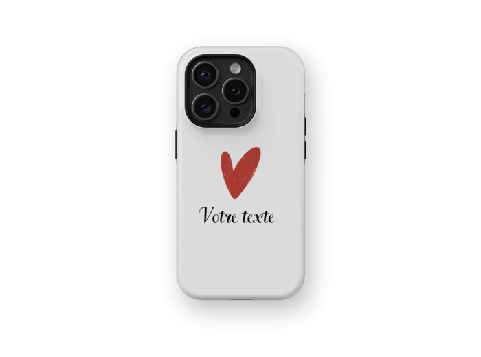 Signature Love - White | Coque de téléphone 3D 2en1 Ultra-résistante