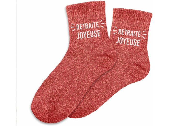 Chaussettes a paillettes retraite