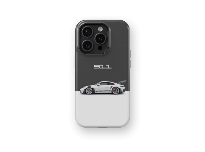 Pink Brake Caliper Porsche | Coque de téléphone 3D 2en1 Ultra-résistante
