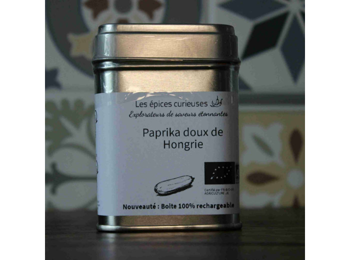 Paprika doux de Hongrie - 40G - Boite métal