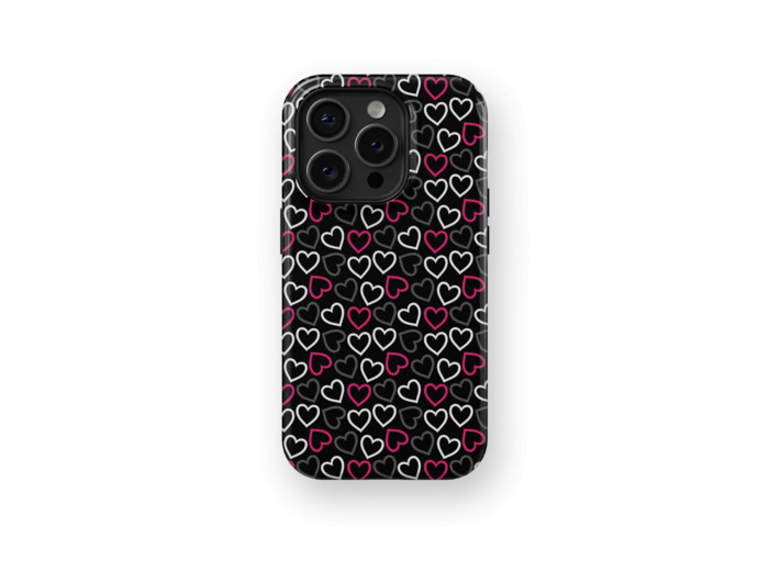Contrasting Hearts | Coque de téléphone 3D 2en1 Ultra-résistante