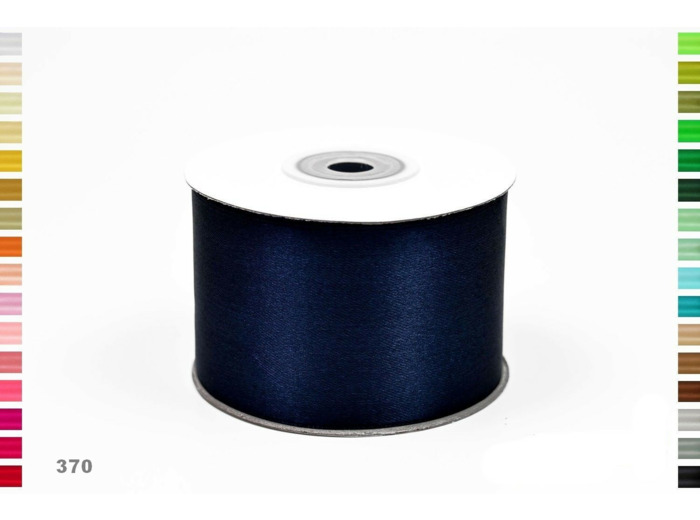 Ruban satin bleu marine 370 largeur 50 mm