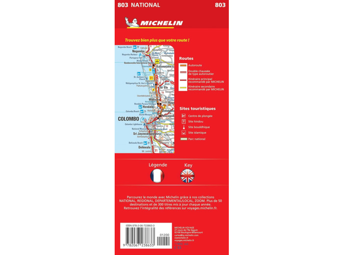 CARTE NATIONALE SRI LANKA