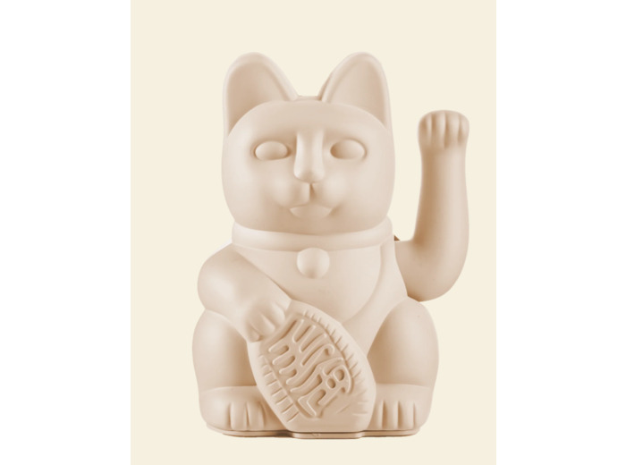 DONKEY Lucky Cat Ocre – Porte-Bonheur Japonais Beige