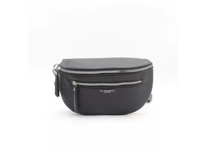 P445- Banane Medium 2 zips (noir)