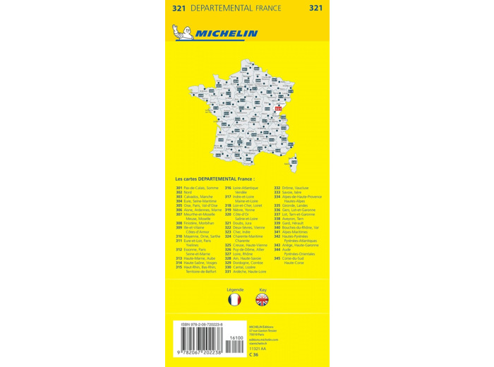 CARTE DEPARTEMENTALE DOUBS, JURA
