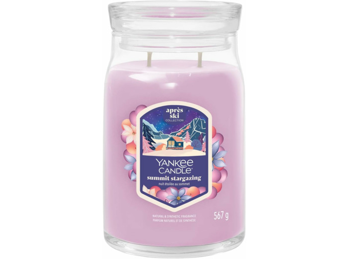 Yankee Candle Summit Stargazing Bougie parfumée dans un verre (grande) – Collection d'hiver 2025 – Apres Ski – Durée de combustion jusqu'à 90 heures